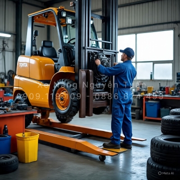 Hướng dẫn bảo dưỡng xe nâng Toyota để tăng tuổi thọ & hiệu suất | Xe Nâng Nguyễn Tuấn