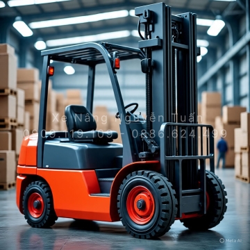 Xe nâng dầu Nissan 4,5 tấn, nâng cao 5m, gắn kẹp tròn 1,6m – Giải pháp tối ưu cho ngành công nghiệp | Xe Nâng Nguyễn Tuấn