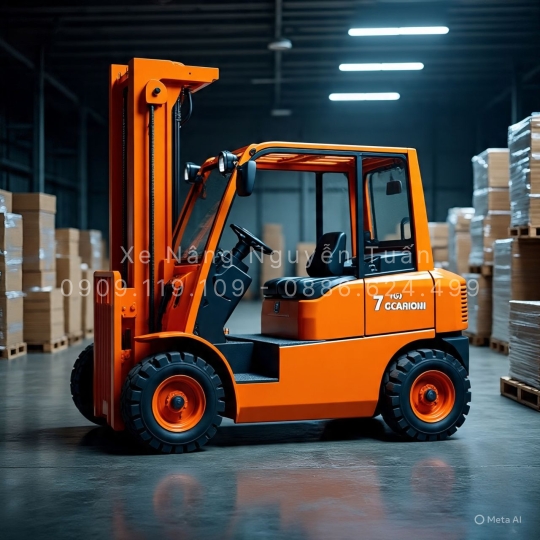 Xe nâng dầu 7 tấn Nissan – Sức mạnh vượt trội cho kho bãi & công trình