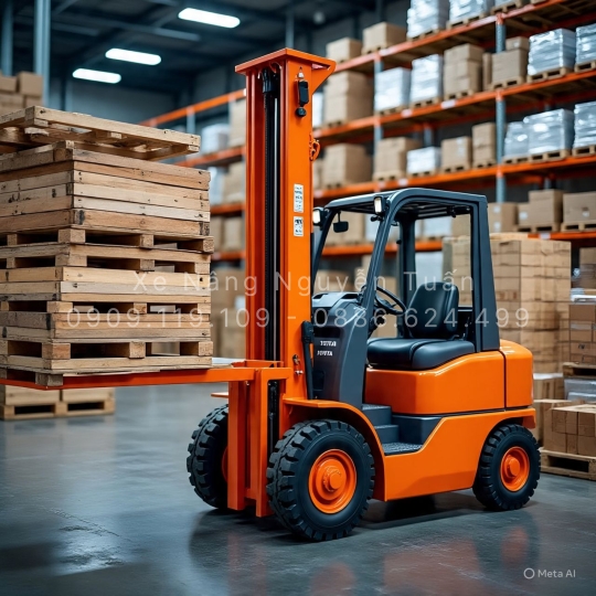 Xe Nâng Kẹp Thùng Carton Toyota – Giải Pháp Nâng Hạ Không Dùng Pallet Cho Kho Hàng Hiện Đại