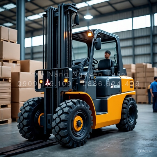 Xe Nâng Dầu 10 Tấn Mitsubishi – Sức Mạnh Siêu Tải Trọng Cho Công Nghiệp Nặng