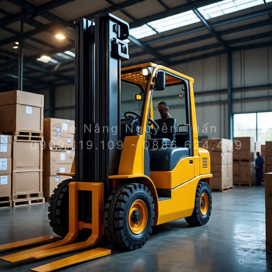 Xe nâng dầu 10 tấn Nissan – Giải pháp nâng hạ siêu tải trọng cho công nghiệp nặng
